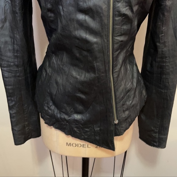 Kate Moss Leather Coat Jacket. - Picture 4 of 11